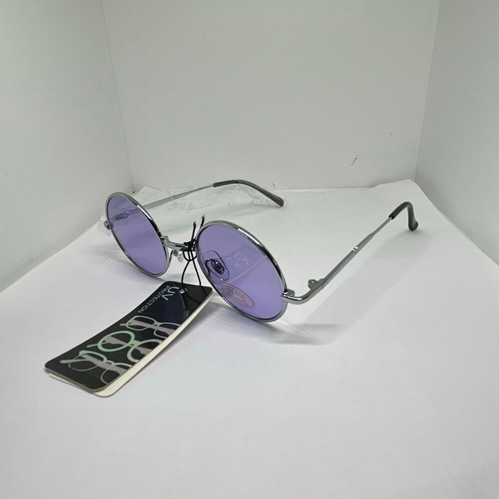 Retro Round UV400 Fashion Sunglasses – Metal Frame – New